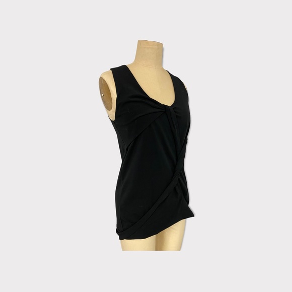 NWT Black Helmut Lang Twist Drape Tank - Picture 3 of 5